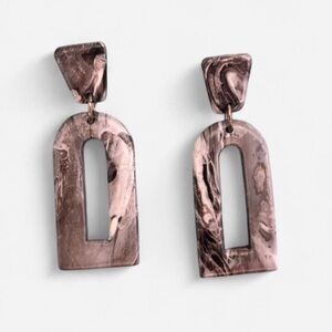 Marbled Arch Drop Earrings - Women Jewelry